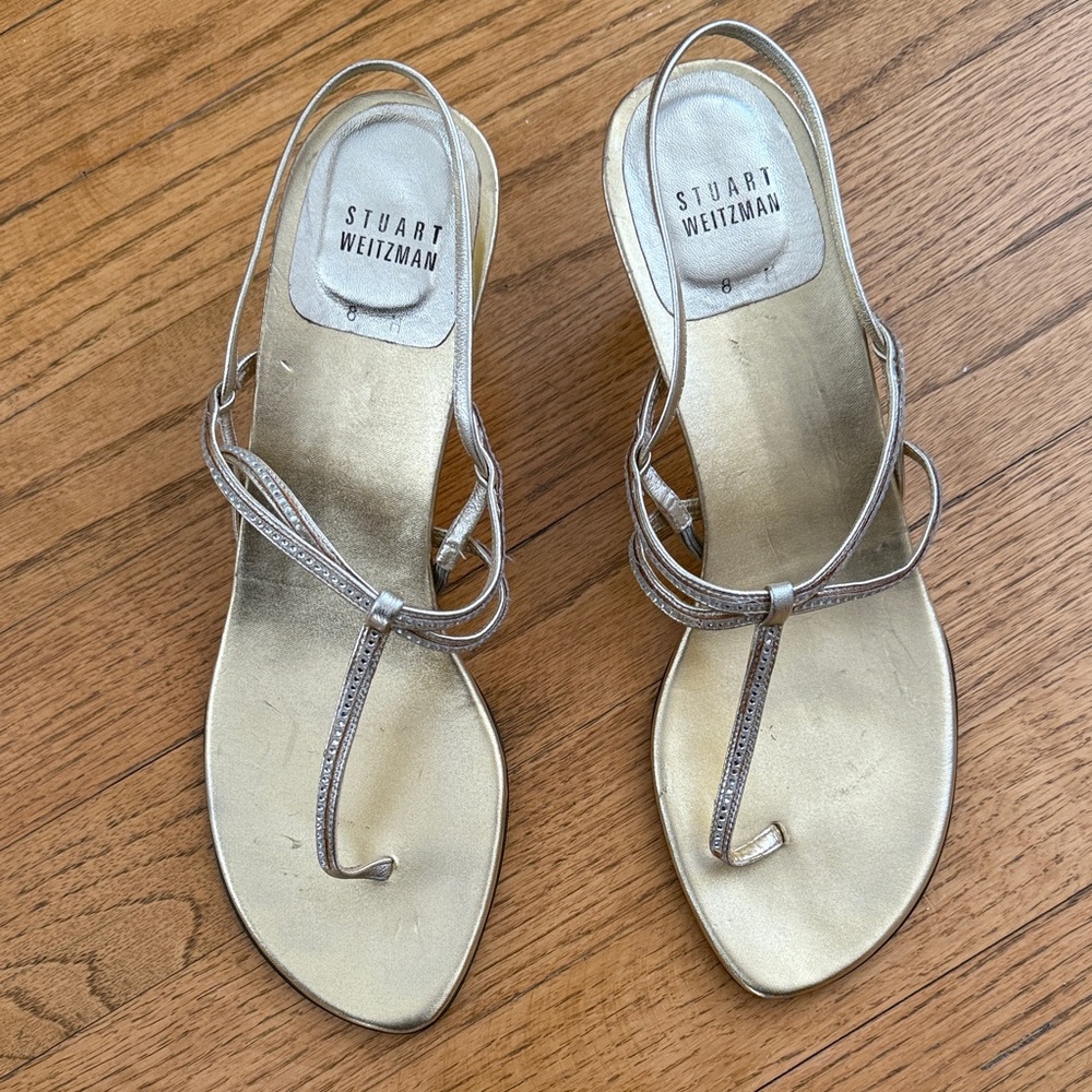 Stuart Weitzman Women's Metallic Sandals